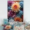 thumbnail image 1 of Designart "Serenity Amidst Colorful Mums III" Mums Floater Framed Wall Decor, 1 of 5