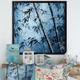 thumbnail image 1 of Designart "Serenity Amidst Wild Blue Bamboo II" Bamboo Picture Framed Canvas Art Print, 1 of 5