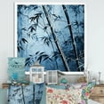 thumbnail image 1 of Designart "Serenity Amidst Wild Blue Bamboo II" Bamboo Picture Framed Canvas Art Print, 1 of 5