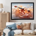 thumbnail image 1 of Designart "Serenity Blooms Glass Violin Harmony" Entertainment Framed Wall Art Decor - Vintage Brown Music Living Room Framed Canvas Art, 1 of 6