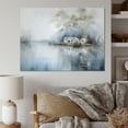 thumbnail image 1 of Designart "Serenity By The Lakeside House" Lakes Lakehouse Wall Art Prints, 1 of 7