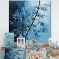thumbnail image 1 of Designart "Serenity In A Forest Of Blue Bamboo II" Bamboo Canvas Art Print, 1 of 7