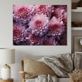 thumbnail image 1 of Designart "Serenity In Joyful Purple Mums" Mums Canvas Art Print, 1 of 7
