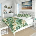 thumbnail image 1 of Designart "Serenity In Seafoam I" Green Tropical Bedding Covert Set - Tropical Bed Set With 1 Sham, 1 of 5