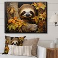 thumbnail image 1 of Designart "Serenity Sloth Resting on a Branch II" Animals Floater Framed Wall Decor, 1 of 7