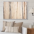 thumbnail image 1 of Designart "Serenity With Beige Minimalism Bamboo II" Bamboo Floater Framed Wall Art Living Room, 1 of 5