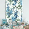 thumbnail image 1 of Designart "Serenity With Chinese Influence In Blue Bamboo II" Bamboo Canvas Art Print, 1 of 7