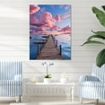 thumbnail image 1 of Designart "Serenity by the Pier and Dock I" Nautical & Beach Canvas Print, 1 of 5