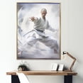 thumbnail image 1 of Designart "Serenity in Action The Martial Artistry II" Portrait Floater Framed Wall Art Print, 1 of 7