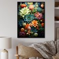 thumbnail image 1 of Designart "Serenity in Green and Black Succulents II" Floral & Botanical Floater Framed Wall Art Print, 1 of 7