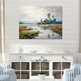 thumbnail image 1 of Designart "Serenity in Indonesian Landscape" Landscapes Wall Art - Traditional Orange Indonesia Bedroom Canvas Wall Art, 1 of 4
