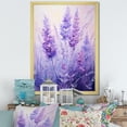 thumbnail image 1 of Designart "Serenity of Lavender IV" Floral Framed Wall Art - Traditional Purple Herbs Living Room Framed Canvas Art, 1 of 6