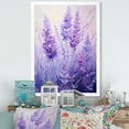 Designart "Serenity of Lavender IV" Floral Framed Wall Art