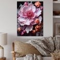 thumbnail image 1 of Designart "Serenity of Pink Roses" Floral Metal Wall Decor, 1 of 1