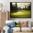 thumbnail image 1 of Designart "Serenity on the Golf Fairway" Sports Floater Framed Canvas Wall Art, 1 of 7