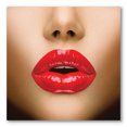 thumbnail image 1 of Designart ' Sexy Woman Lips Beautiful Make-Up Close-Up Kiss ' Modern Canvas Wall Art Print, 1 of 4