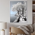 thumbnail image 1 of Designart "Shades Of Blue And Grey In Cuban Landscape II" Cuba Floater Framed Canvas Wall Art, 1 of 5
