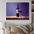 thumbnail image 1 of Designart "Shadow Of Syrah I" Wine Floater Framed Wall Art Living Room, 1 of 5