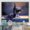 thumbnail image 1 of Designart "Shadow Of Syrah" Wine Floater Framed Wall Art Prints, 1 of 5