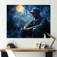 thumbnail image 1 of Designart "Shadows Of A Military Soldier On Duty" Military Wall Art Prints, 1 of 7