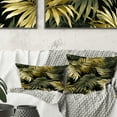 thumbnail image 1 of Designart "Shadows in the Palm Forest" Tropical Printed Throw Pillow, 1 of 5