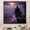 thumbnail image 1 of Designart "Shadows of Dark Sorcery" Fashion Framed Wall Art - Modern Pink Fantasy Living Room Framed Canvas Art, 1 of 6