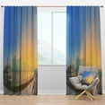 thumbnail image 1 of Designart 'Shanghais Night with Lights' Cityscape Blackout Curtain Panel, 1 of 4