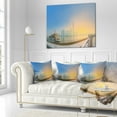 thumbnail image 1 of Designart Shanghais Night with Lights - Cityscape Throw Pillow - 16x16, 1 of 1