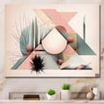thumbnail image 1 of Designart "Sharp Pastel Mountains" Modern Geometric Wall Art Print, 1 of 5