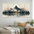 thumbnail image 1 of Designart "Sharp Wild Mountains Rugged Terrain" Abstract Landscape Metal Wall Décor Set, 1 of 5