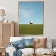 thumbnail image 1 of Designart "Sheep Minimalistic silence" Animals Floater Framed Canvas Print, 1 of 7