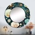 thumbnail image 1 of Designart "Shelled Coastal Wonders II" Graphic Print Rund Mirror For Wall Decor - Large Blue Round Printed Mirror -Coastal Round Living Room Mirror - 29" x 29", 1 of 6
