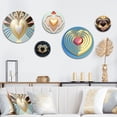 thumbnail image 1 of Designart "Shining Contemporary White Heart I" Romantic Abstract Metal Wall Art Set of 5 Piece, 1 of 5