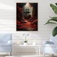 thumbnail image 1 of Designart "Ship Of Buccaneer Rogues" Pirate Floater Framed Wall Decor, 1 of 5