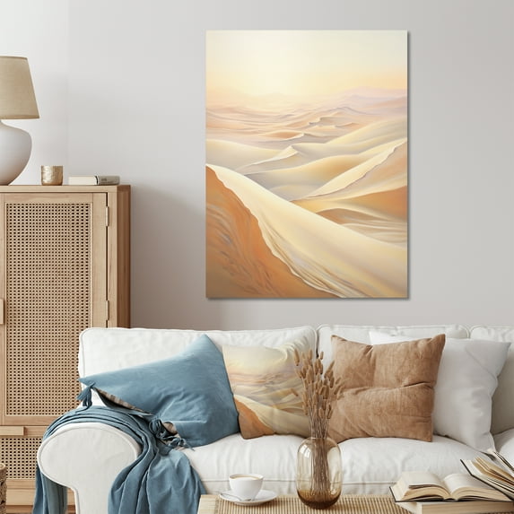 Designart "Silence Amidst the Desert Sands" Desert Metal Art Print