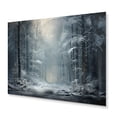 thumbnail image 1 of Designart "Silence in the Winter Woods IV" Landscapes Metal Art Living Room, 1 of 5