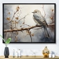 thumbnail image 1 of Designart "Silent Bird Watcher IV" Animals Floater Framed Canvas Art Print, 1 of 7