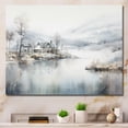 thumbnail image 1 of Designart "Silent Grey And Beige Modern Scandinavian Scenery" Modern Scandinavian Wall Art Prints, 1 of 7