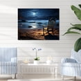 thumbnail image 1 of Designart "Silent Night on the Beach II" Nautical & Beach Wall Decor, 1 of 1