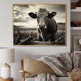 thumbnail image 1 of Designart "Silent Watch Over the Cattle I" Animals Floater Framed Canvas Print, 1 of 7