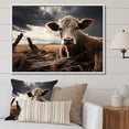thumbnail image 1 of Designart "Silent Watch Over the Cattle II" Animals Floater Framed Wall Decor, 1 of 7