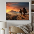 thumbnail image 1 of Designart "Silk Road Asian Painting VII" Asian Floater Framed Wall Art Living Room, 1 of 7