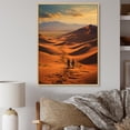 thumbnail image 1 of Designart "Silk Road Asian Painting X" Asian Floater Framed Canvas Print, 1 of 7