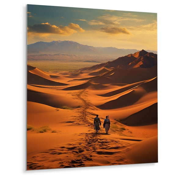 Designart "Silk Road Asian Painting X" Asian Metal Wall Art Prints