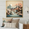 thumbnail image 1 of Designart "Silk Road China Art painting II" Chinese Floater Framed Wall Decor, 1 of 7