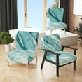 thumbnail image 1 of Designart "Silver Springs I Blue Green" Upholstered Nautical & Coastal Accent Chair - Arm Chair, 1 of 5
