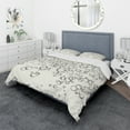 thumbnail image 1 of Designart 'Simple Bubbles I' Geometric Duvet Cover Set, 1 of 4