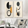 thumbnail image 1 of Designart "Simple Circles Geometric Minimalism" Modern Geometric Wall Art Set Of 2 - Modern Grey Gallery Wall Set For Home Decor, 1 of 6