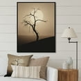 thumbnail image 1 of Designart "Simple Moonlight In Minimalism Desert" Minimalism Floater Framed Canvas Prints, 1 of 5