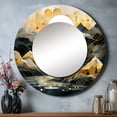 thumbnail image 1 of Designart "Simple Scandinavian Landscape II" Scandinavian Rund Mirror For Wall Decor - Large White Round Print Mirror - Round Coastal Mirror 23" x 23" Inch - Wall Mounted Round Large Mirror, 1 of 5